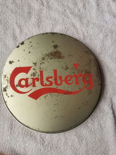 Carlsberg metal tray