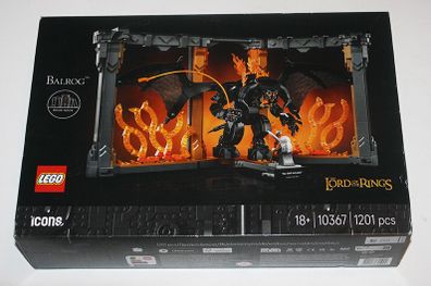 LEGO Icons 10367 The Lord of the Rings Balrog Book Nook Set