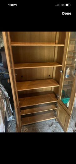 Solid oak cabinet