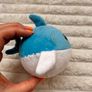 Blue white Shark Soft Plush approx. 10 cm. Used Please see photos Image 5