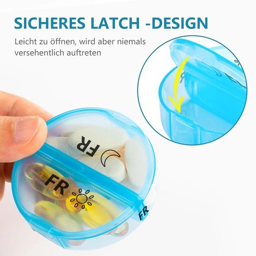 Brand New Pill box monthly 28 days, pill box 14 days 2 compartments large pill box for morning and evening,