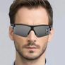 Sunglasses UV400 Outdoor Sports Eyewear Men and Women Driving Cycling Black Red Image 2