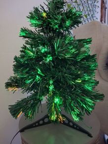 Small fibre optic Christmas tree