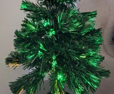Small fibre optic Christmas tree