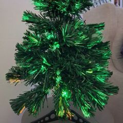 Small fibre optic Christmas tree