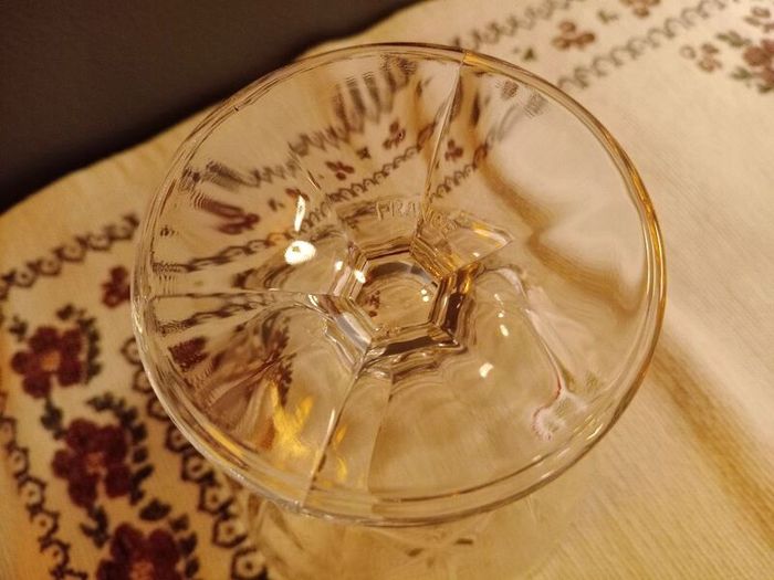 French  glass dessert dishes