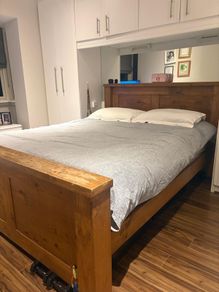 King bed and mattress