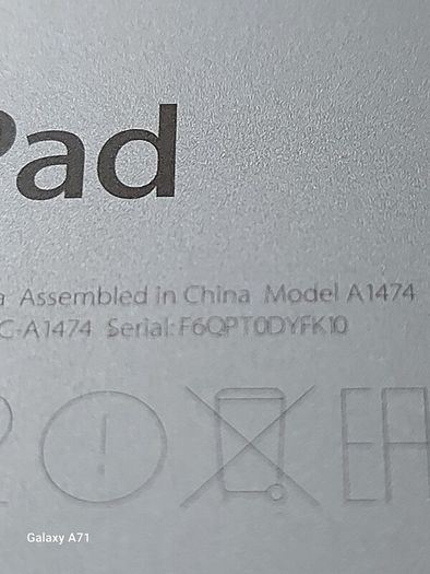 Apple Ipad Air 1st, 16GB, Space Grey, 89% Battery Life, Activation Lock, in excellent cosmetic condition
