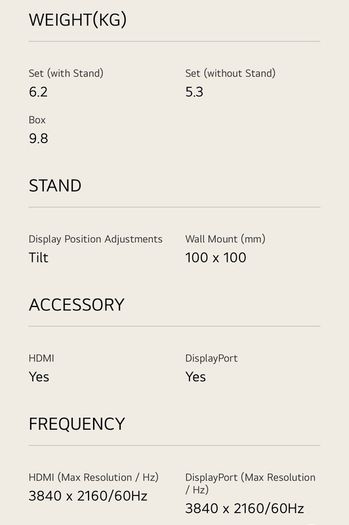 LG UHD Monitor 4k