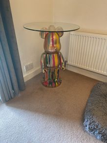 Unique interior design table - glass top