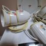 vintage porcelain tea set. 22 piece set in very good condition. Image 7