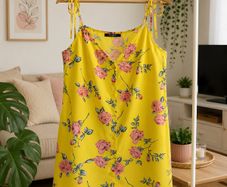 dress bnwot size large motel yellow floral dress