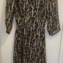 ba&sh Leopard Print Midi Dress Size 0 UK 8 Metallic Detail Image 2