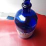 Vintage blue Poison bottle !! Image 7