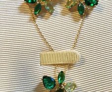 Swarovski stunning green necklace and matching earrings set.