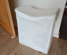 Laundry bag with stand