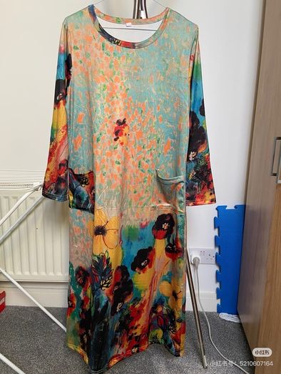 Brand New Midi Dress with Pockets - Size L