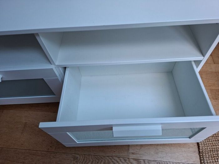 IKEA White Brimnes TV table