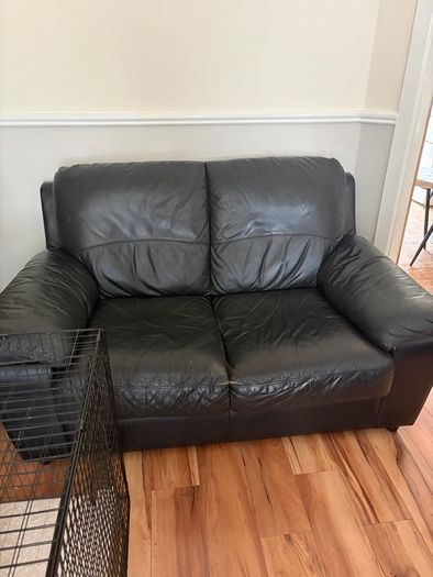 Leather sofa two, two seaters