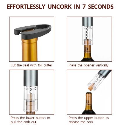 Automatic Wine Opener Set Rechargable