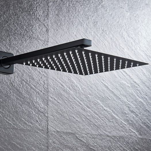 BRAND NEW Black Shower Set Wall Mounted Shower Faucet Mixer 3-Ways 10 inch A Rainfall Bathroom Shower Tap with Handshower Rotate Bath Spout