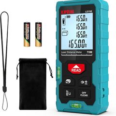 70m Laser Distance Measure High Accuracy 229ft LD70E Laser Tape Measure Compact Laser Measurement Tool with Larger Backlit LCD Display,ft/m/in Switching,Bubble Level