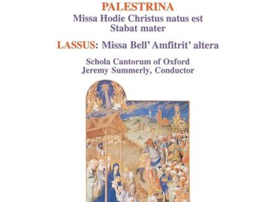 Palestrina. Lassus. Masses. CD. Free Postage!