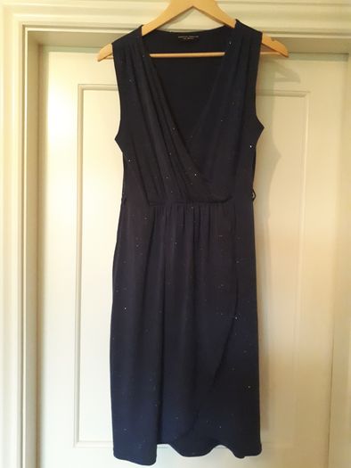 Dorothy Perkins Blue Sparkle Dress Size 14