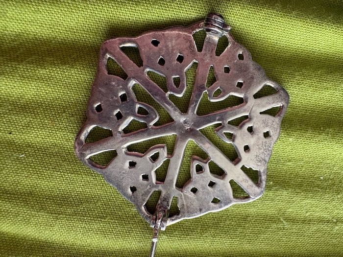 silver celtic brooch