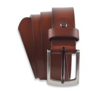 Brand New Massi Morino men's leather belt brown