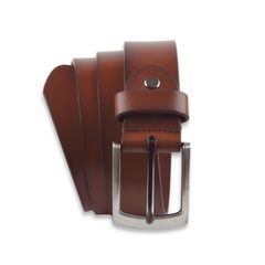 Brand New Massi Morino men's leather belt brown