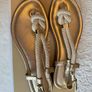 Michael Kors Holly Gold Leather Sandals Image 2
