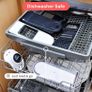 Vegetable Chopper & Mandoline Slicer - Julienne Cutter Dicer Grater for Food Veg Onion Cucumber Tomato Salad Potato Cheese - Kitchen Gadgets & Accessories (Compact 6-in-1, White) Image 6