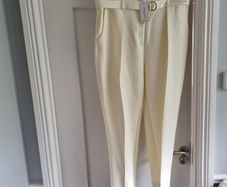 Lennon Courtney cream tailored trousers BNWT size 16