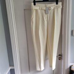 Lennon Courtney cream tailored trousers BNWT size 16