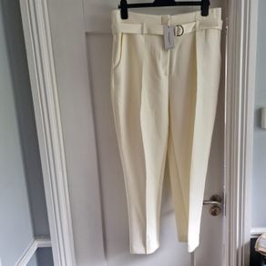 Lennon Courtney cream tailored trousers BNWT size 16