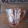 Vintage Pink Glass Jug Image 4