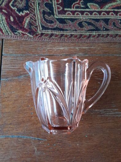 Vintage Pink Glass Jug