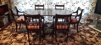 Mahogany Table & 6 Chairs