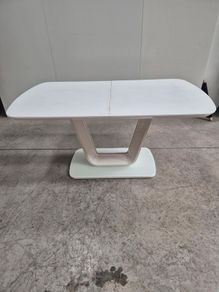 Glass top dining table