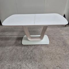 Glass top dining table