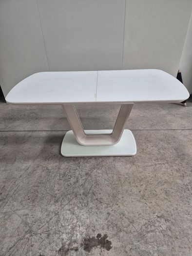 Glass top dining table