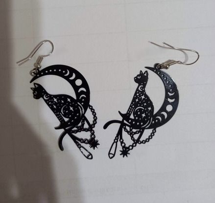 Sun & Moon Earrings - nice gift + other lovely earrings available