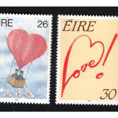 1990 Ireland Love Commemorative Stamps Mint Never Hinged (MNH)