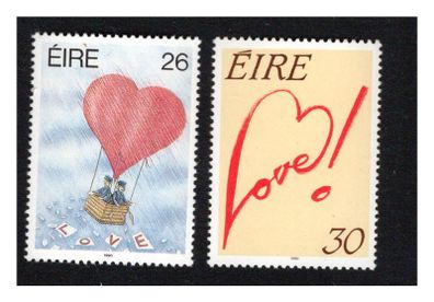1990 Ireland Love Commemorative Stamps Mint Never Hinged (MNH)