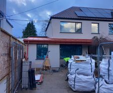 Standing seam roof, sale and delivery of roofing materials and gutter systems