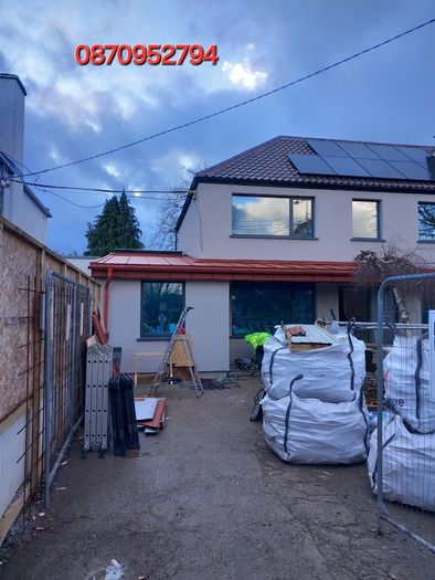Standing seam roof, sale and delivery of roofing materials and gutter systems