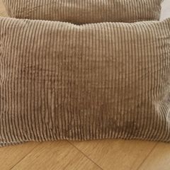 Chocolate Brown Cushions x3