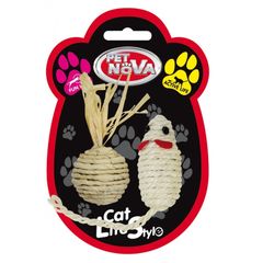 Pet Nova Cat Mouse And Ball Set