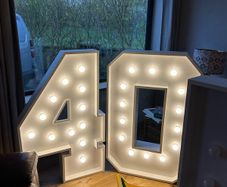 Light up LED numbers